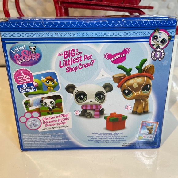 Littlest Pet Shop- Pet Pairs 🐼🦌🎁Winter Pals (Holiday Edition) - Picture 7 of 13